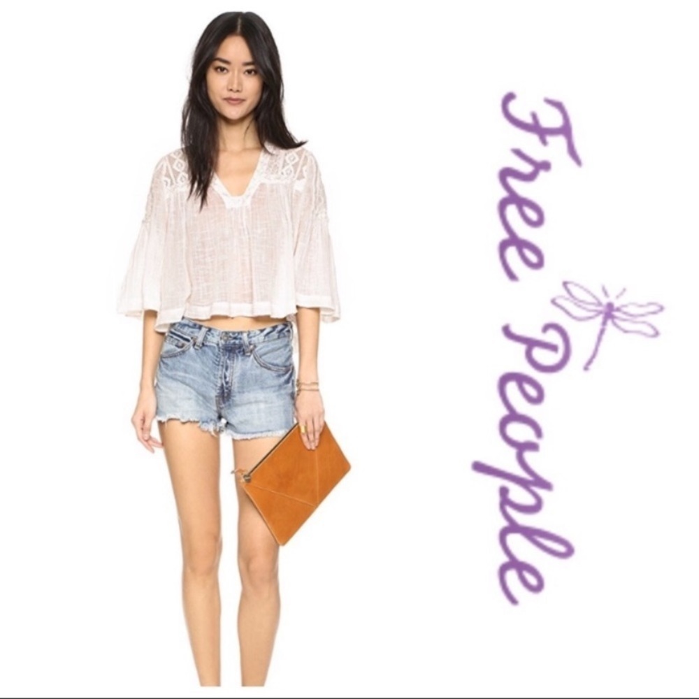 Free People Uptown Denim Shorts